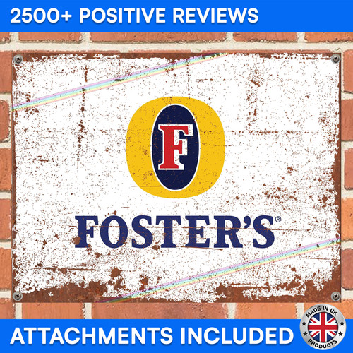 Fosters metal sign mancave - metal,