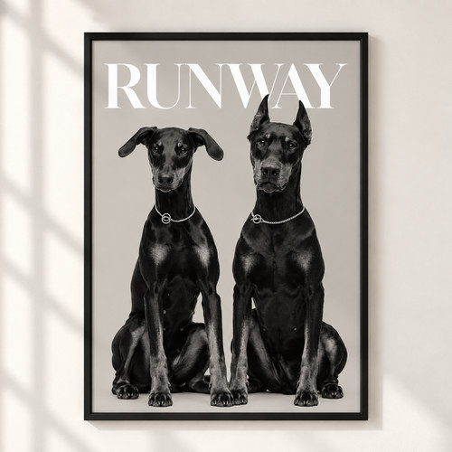 Doberman wall art - doberman,