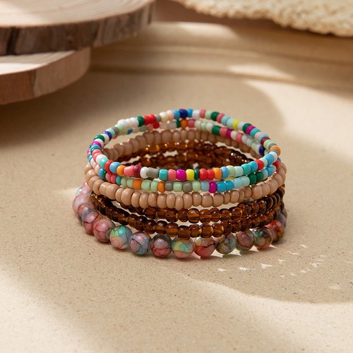 Natural stone handmade - natural, beaded