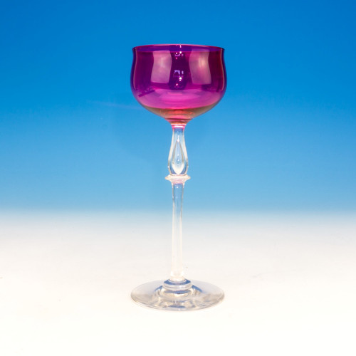 Antique cranberry glass tall - glass,