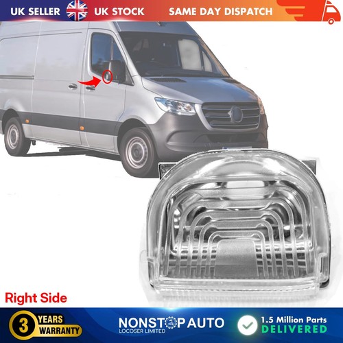 Right wing mirror - mirror, repeater
