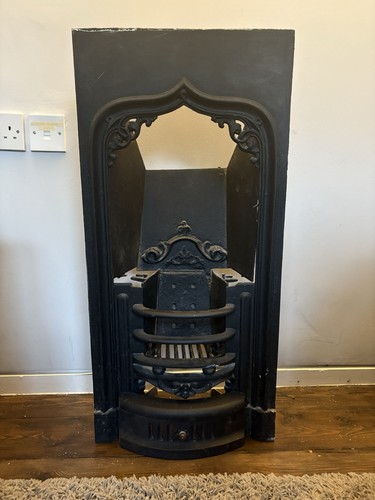 Cast iron fireplace - fireplace, /