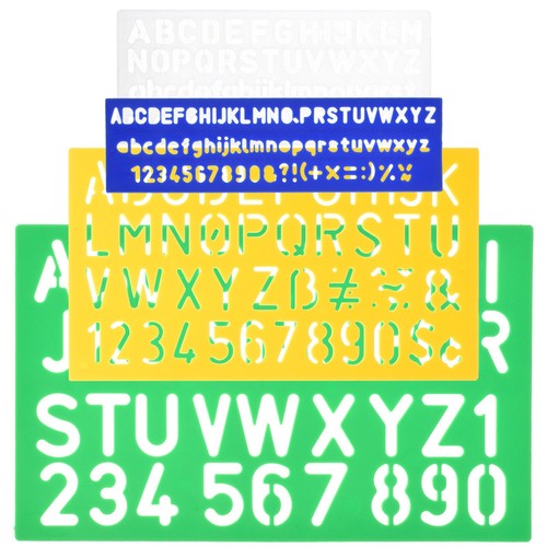 Letter number stencil set - letter,