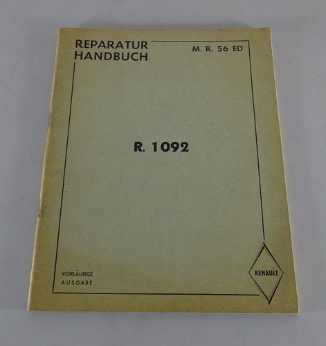 Workshop manual renault - manual, r