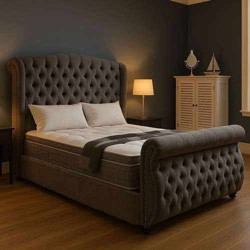 Swan style sleigh divan bed - swan,