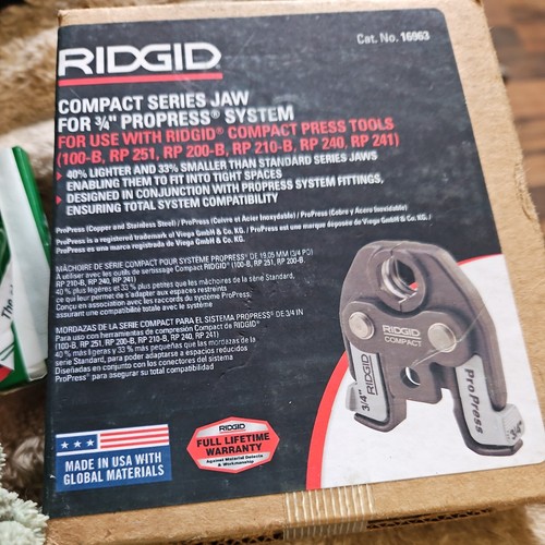 Ridgid 16963 jaw assembly 4 - ridgid, 3/4
