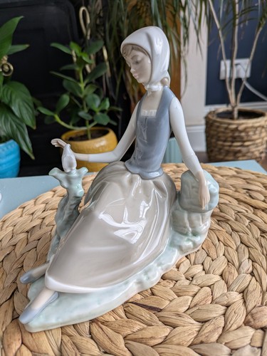 Lladro spain shepherdess - lladro, spain,