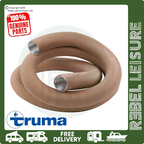 Truma 65mm ducting beige - truma, ducting-beige