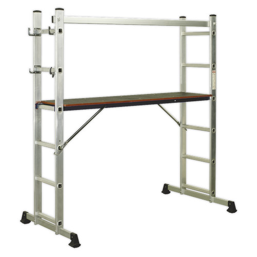 Aluminium scaffold ladder - aluminium,