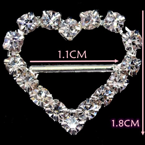 Heart buckles ribbon sliders - ribbon,