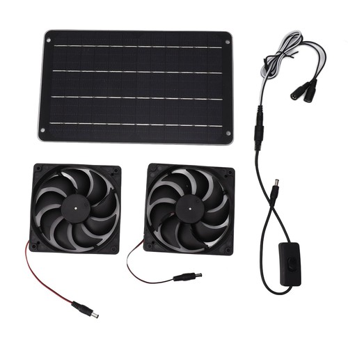 Solar fan greenhouse heater - solar,