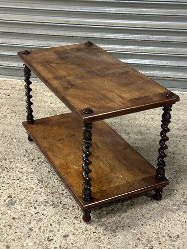 Antique walnut barley twist - barley,