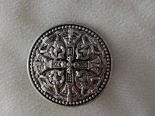 Viking shield silver style - shield,