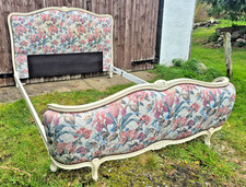French  Corbeille Upholstered Bed Frame European King Size