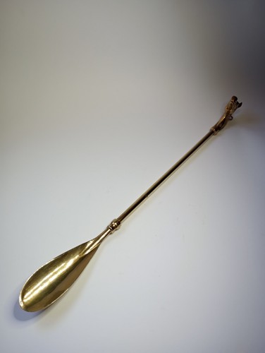 Vintage brass horse head long - brass,