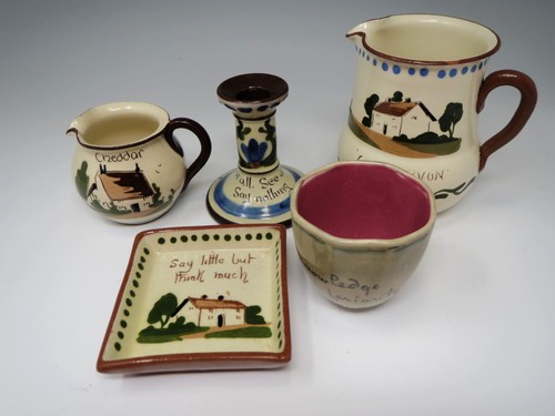 Watcombe pottery mottoware - pottery,