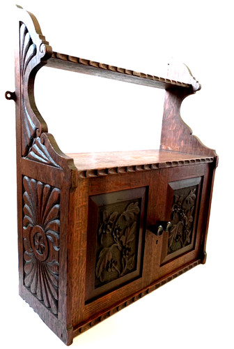 Antique wooden cupboard - antique, carved