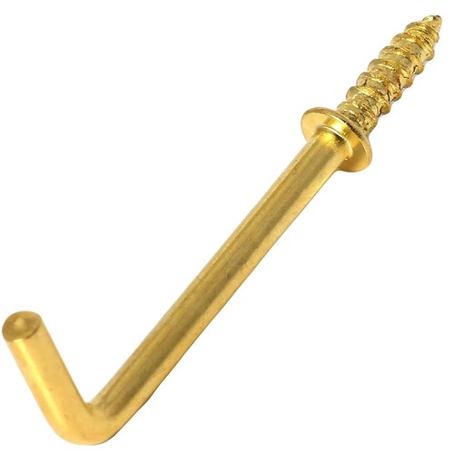 Screw hooks dresser brass - in,