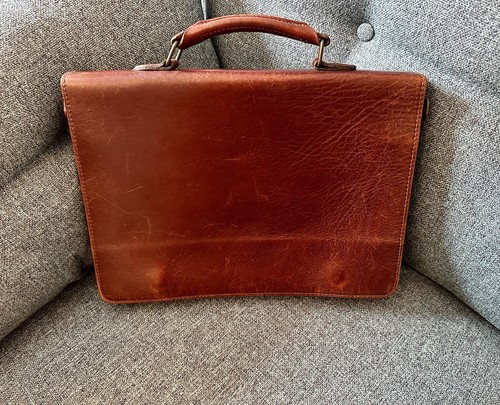 Vintage real leather - real, laptop