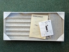 NEW IKEA KOMPLEMENT Wooden Storage Insert lined Light Grey BOXED & SEALED 