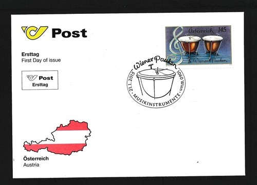 D500605 austria fdc 2015 music - fdc,