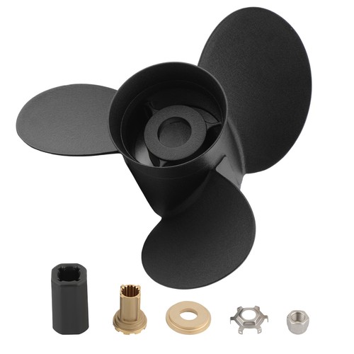 Black boat propeller 2x19 - black,