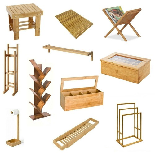 Bamboo wooden book rack towel - wooden,