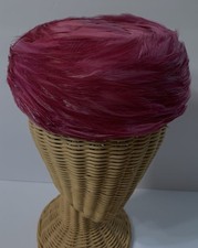 Vintage FUCHSIA PINK FEATHER