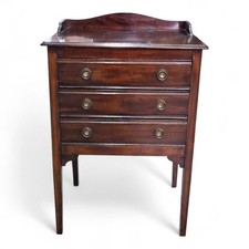 Edwardian filing chest of drawers - Antique mahogany music cabinet