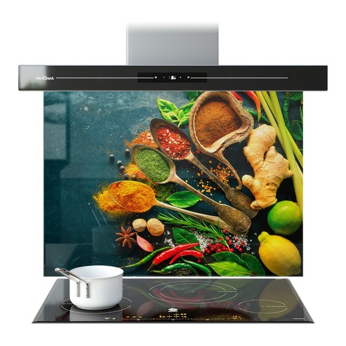 Kitchen glass splashback - kitchen,