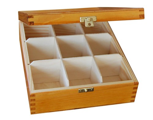 Wooden tea bag - tea, box