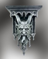 Gothic Horned Gargoyle Wall