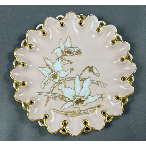 Antique floral cabinet - t&v,