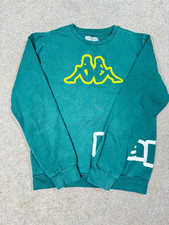 Kappa Green Sweatshirt Men’s Medium | Big Logo Vintage Style Jumper | Casual
