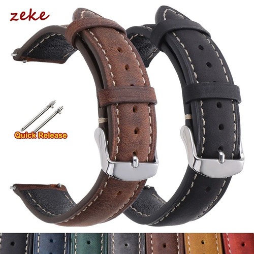 Genuine leather watch strap - leather,