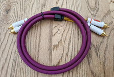 IXOS 1003 SPIRAL BRAID FERRITE CORE DIRECTIONAL 1m RCA TO RCA INTERCONNECTS VG