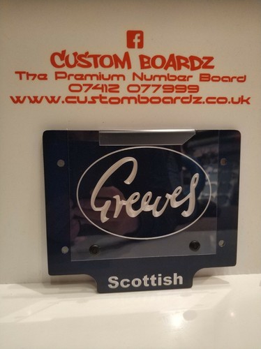 Trials front number board - trials,