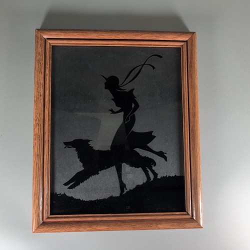 Vintage art deco silhouette - art,