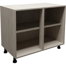 Kitchen 1000mm Base Unit Oak Carcass Without Doors Fully Assembled