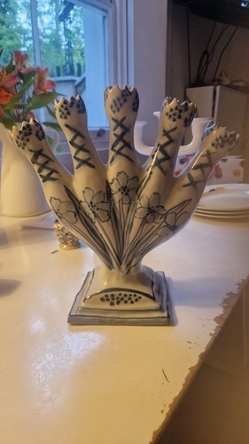 Tulip vase signed pottery - tulip,