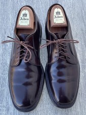 Alden 9510Y Color #8 Shell Cordovan Plain Toe Blucher US9.5E - Absolute Rarity! 