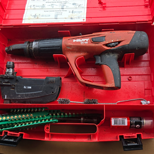 Hilti 460 nail gun - gun, case