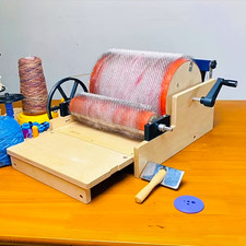 Manual Wool Carder Wooden Drum