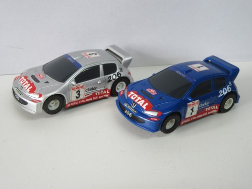 Micro scalextric 2x peugeot - 2x,