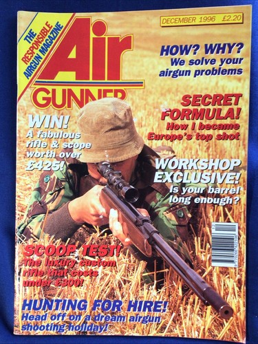 Air gunner dec 1996 webley - 1996.,