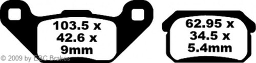 Redstuff brake pads fa431tt - redstuff,
