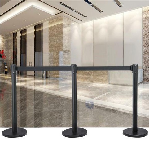 Retractable belt stanchion - retractable,