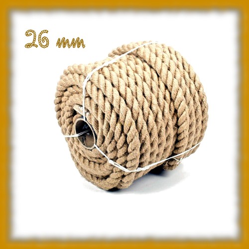 26mm jute rope twisted cord - 26mm,