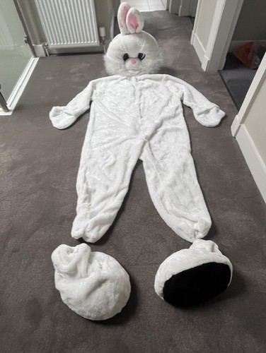 Mad white bunny rabbit - white,