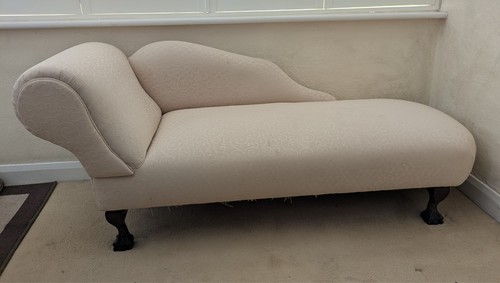 Elegant cream chaise - elegant,
